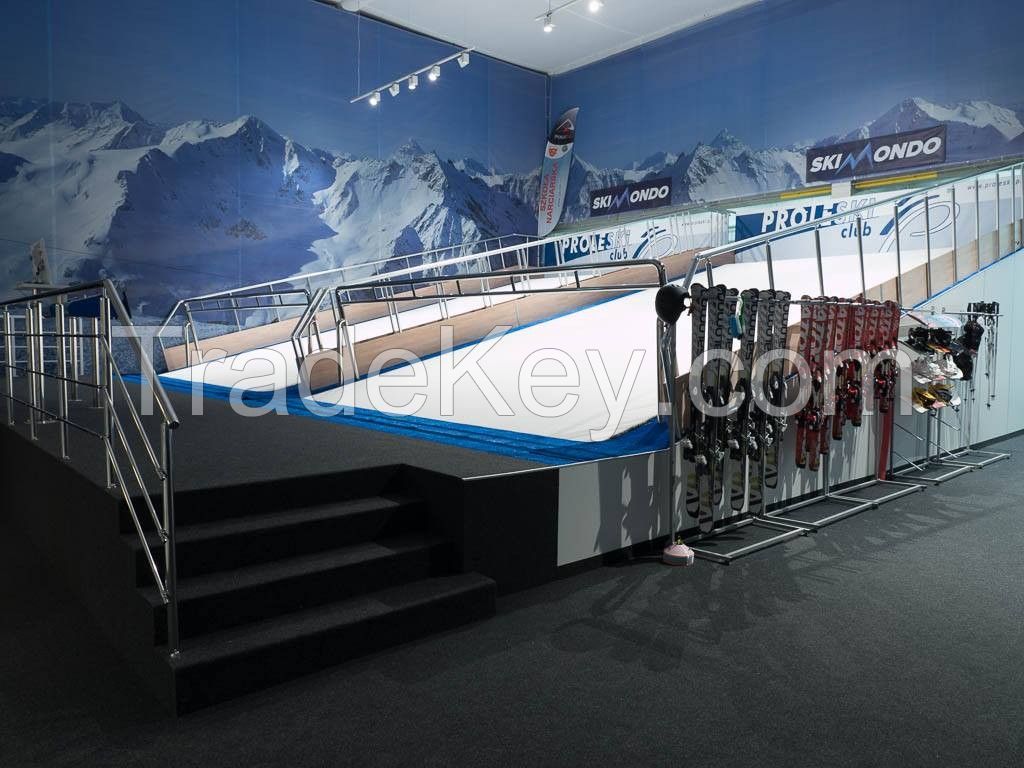 Professional ski simulator Indoor training for winter sports Ski and snowboard on Proleski infinite dry slopes