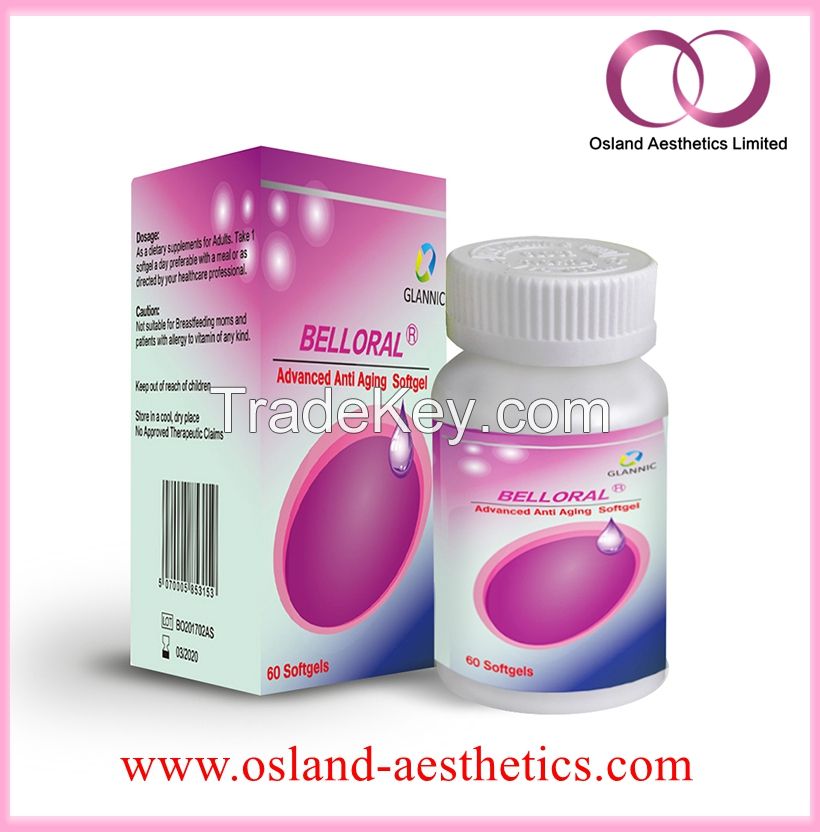 Belloral Advanced Anti Aging Sheep Placenta Collagen Softgel Anti Aging Pills