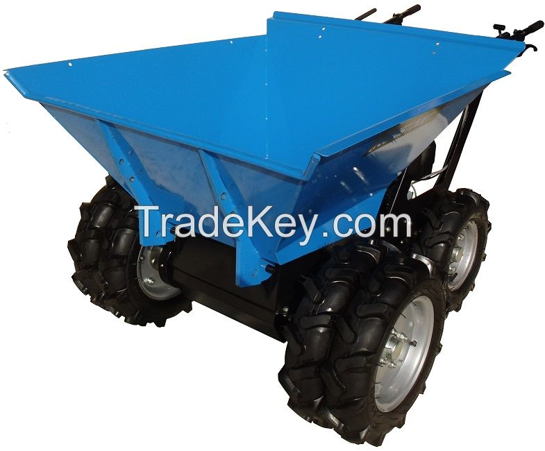 KT-MD300T Blue Four Wheeled Wheelbarrow Mini Dumper 4X4 All Terrain Buggies