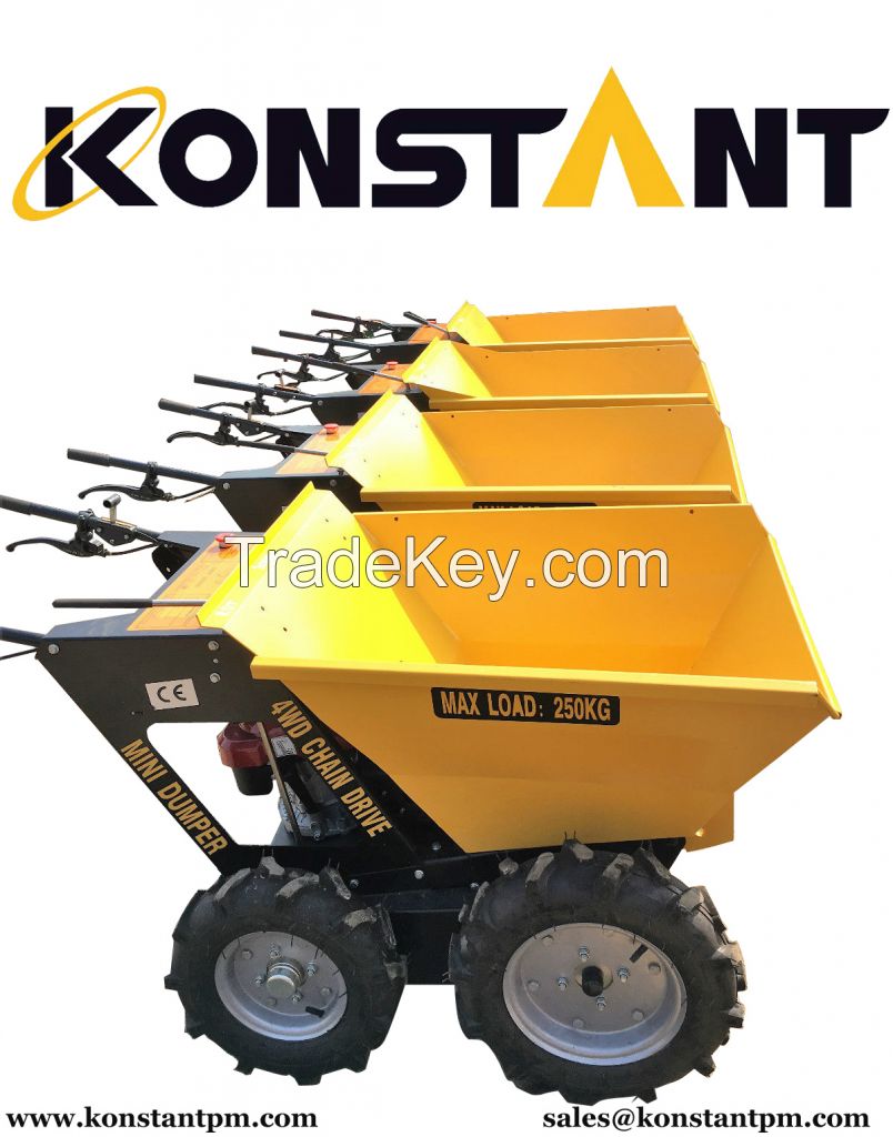 Agriculture Mini Transporter 4WD with Chain Drive