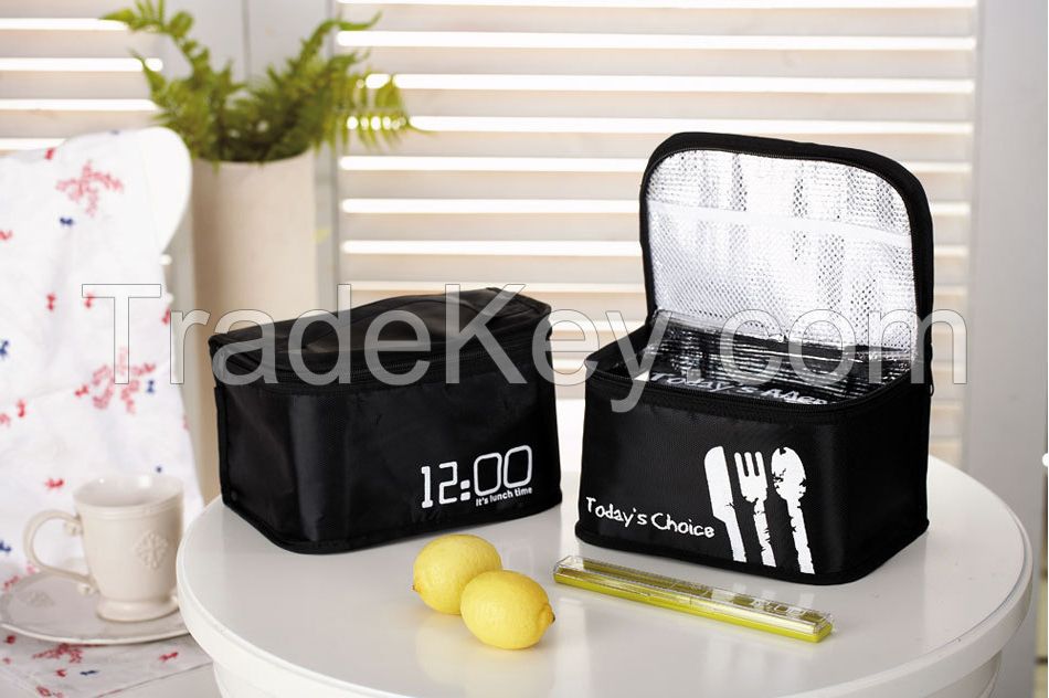 wholesale waterproof insulated lunch box set with bento bag