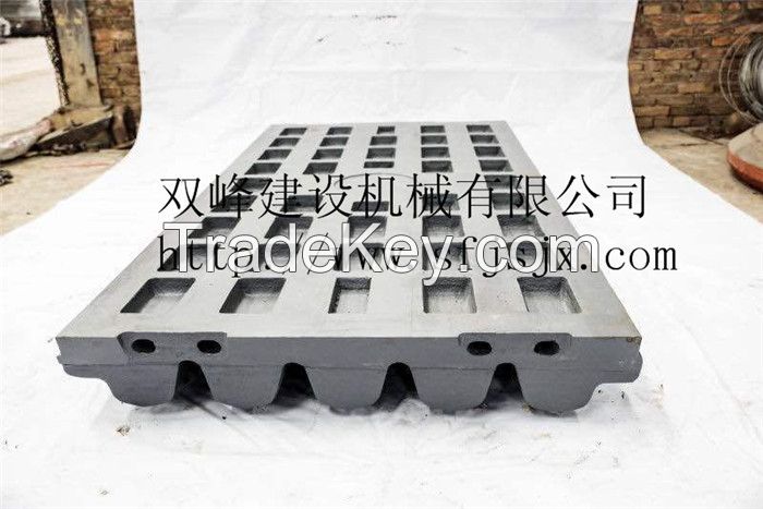 JM1312 Fixed Jaw Plate High Manganese Wear-Resistant Spare Parts