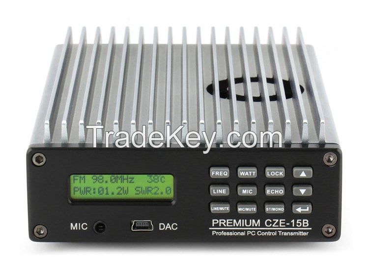 Cze-15b Pc Control 15w Fm Transmitter Fm Broadcast Transmitter For Sal