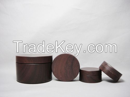 wood cream jar protective cream jar wood powder box