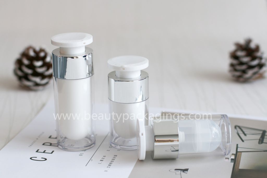 Various Luxury Design Empty Airless Facial Lotion Pump Bottle For Skin Care