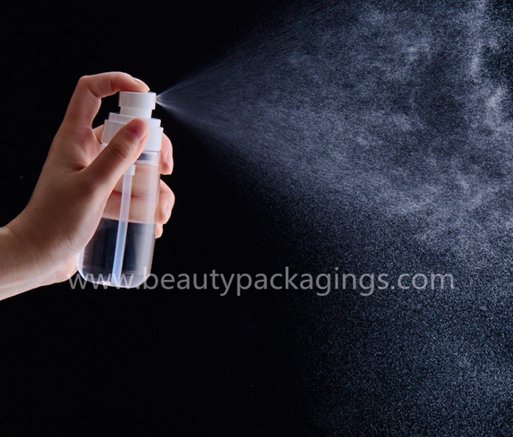 High Transparency Portable Pet Plastic Cosmetic Fine Mist Spray Bottle