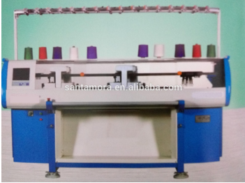 High quality Double system computerized flat knitting machine for swea