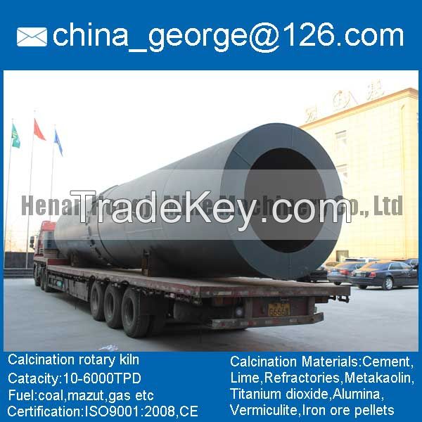 Large capacity hot sale chromium rotary kiln sold to Olot