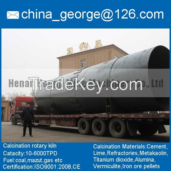 Large capacity hot sale low grade iron ore rotary kiln sold to Andijon