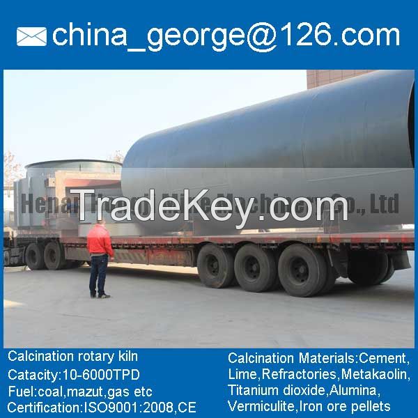 Large capacity hot sale slag rotary kiln sold to The Autonomous Republic of Karakalpakstan