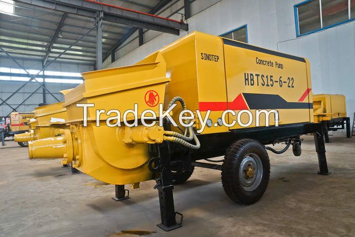 15 cubic electric type Trailer Mounted Concrete Pump for sale for   