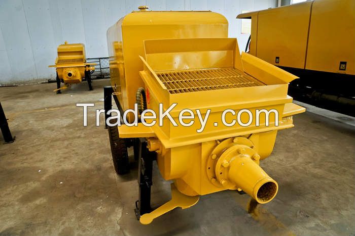 50 cubic electric type Trailer Mounted Concrete Pump for sale from factory