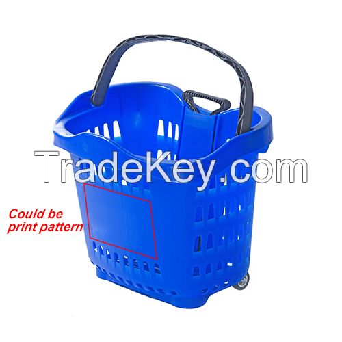 supermarket basket with handle