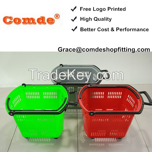 plastic supermarket basket