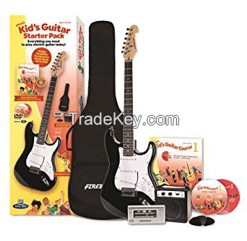 Alfred's Kid's Electric Guitar Course, Complete Starter Pack (Electric Guitar, Amplifier, Lesson Book, CD, DVD, Interactive Software, Tuner, Carrying Case, Picks)