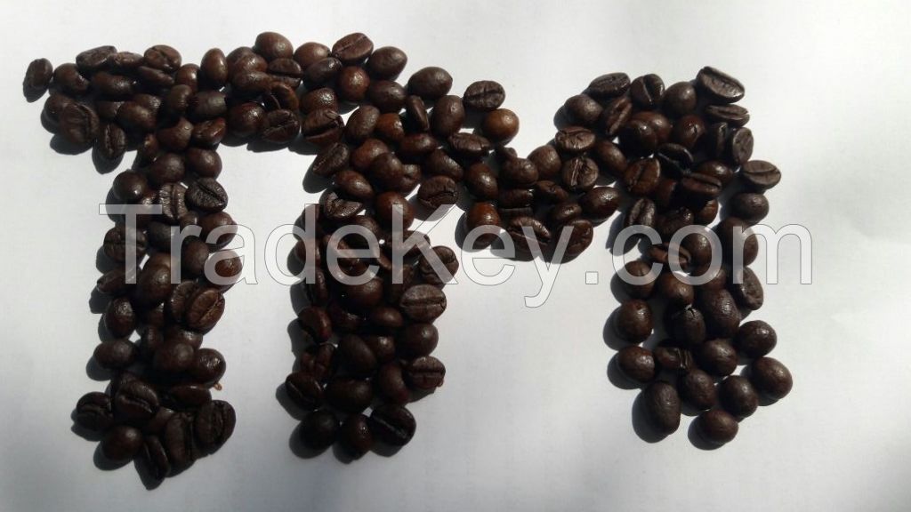 Robusta and Arabica Roasted Coffee Beans
