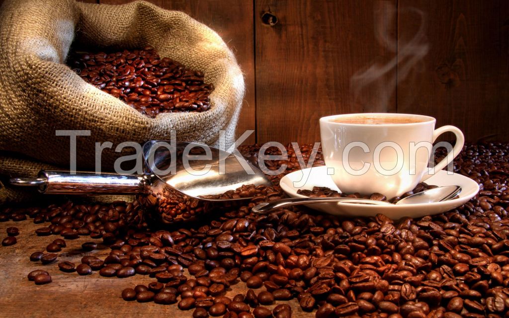 Robusta and Arabica Roasted Coffee Beans