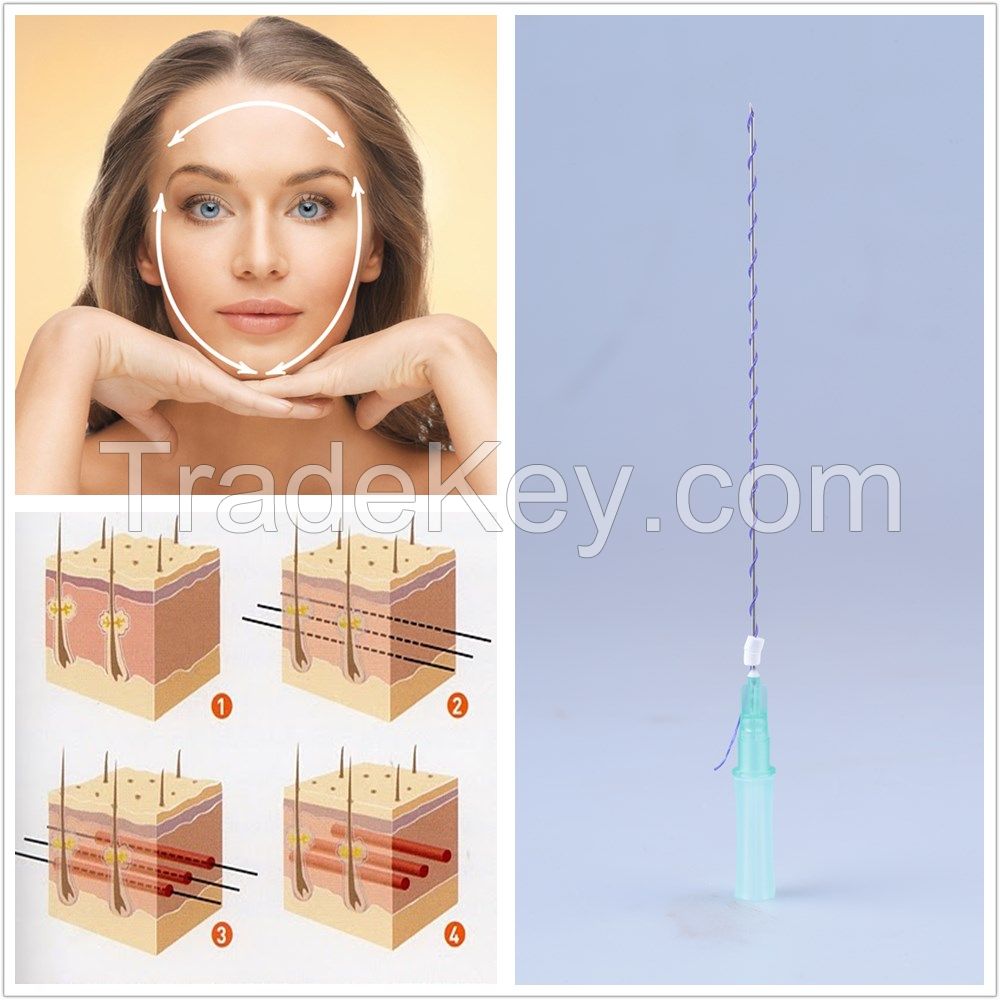 Facial absorbable PDO Suture thread Barbed Lifting product