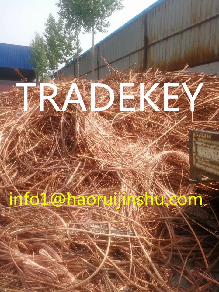 99.99% Purity Copper Wire Scrap , Copper Wire Millberry