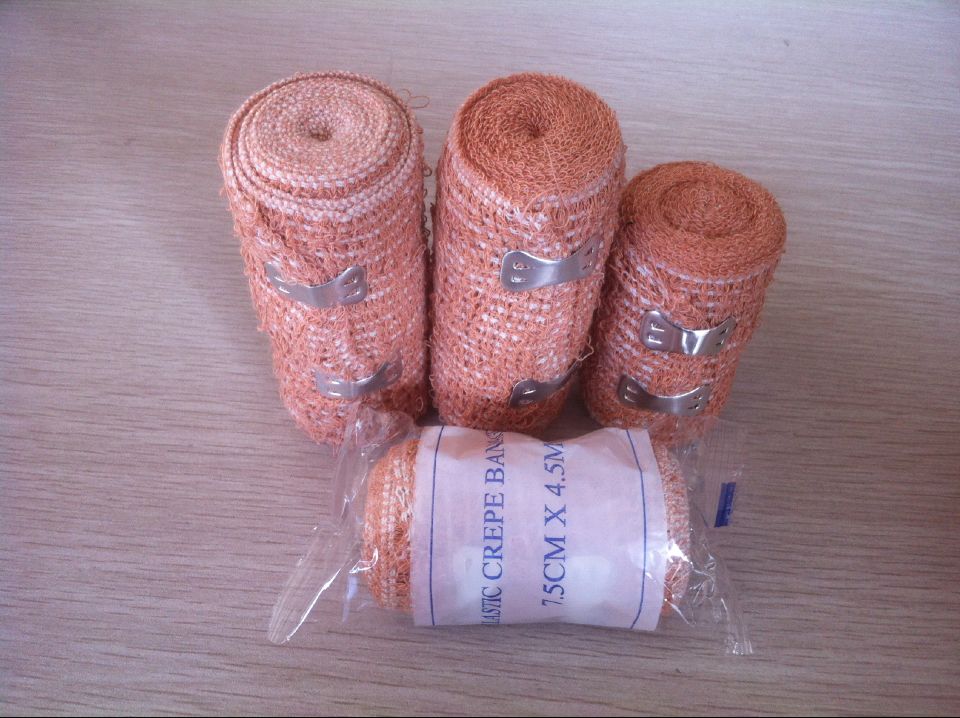 FDA CE Centificate with 4.5m Skin Color Elastic Crepe Bandage