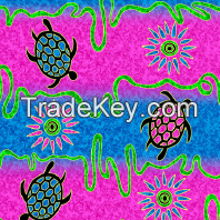 Cotton and Rayon, flower design