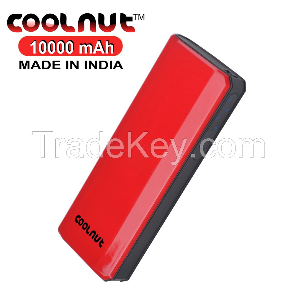 COOLNUT CMPBCI-50 10000mAh Power Bank, India (Red/Black)