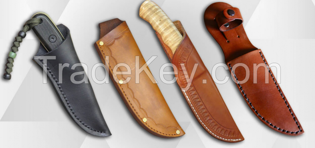 hunting knife leather sheaths