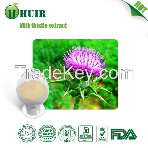 Milk thistle seed extract 80% silymarin 30% silybin/isosilybin natural liver protection