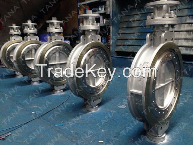wafer type triple offset butterfly valve