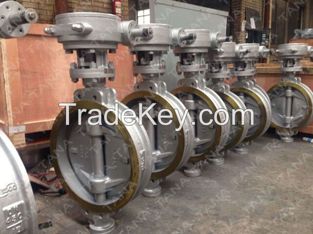 wafer type triple offset butterfly valve