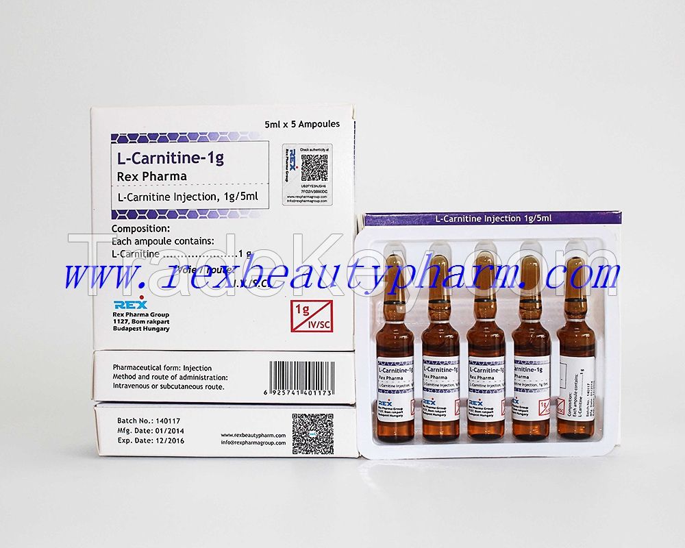 Rex L-carnitine injection 1g  for  Hotsale