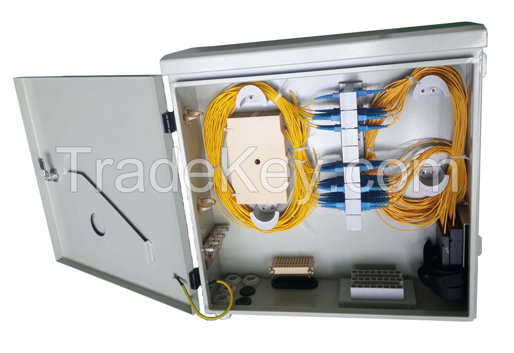 SJ-ODB-M02 Wall Mounted Fiber Optical Distribution Box 24 Cores