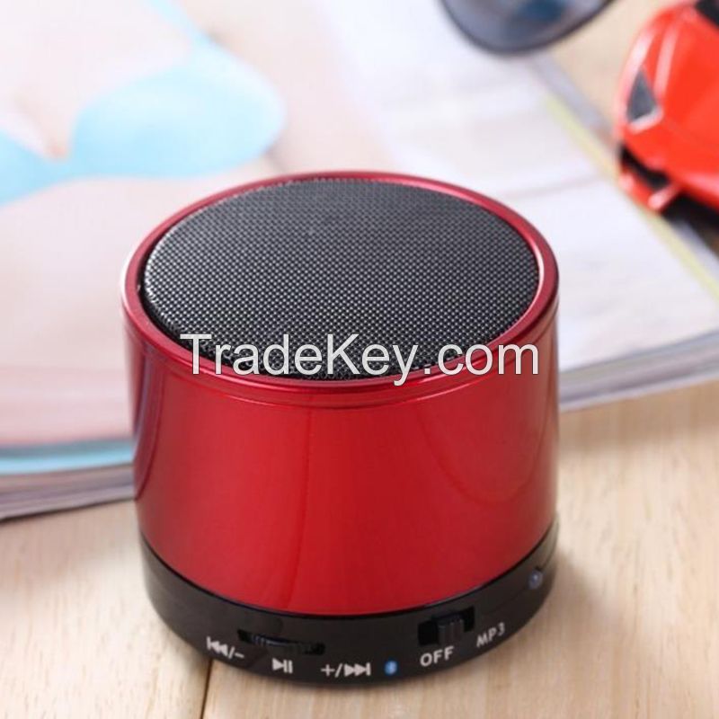 stereo mini metal bluetooth speaker hifi wireless handsfree with TF card
