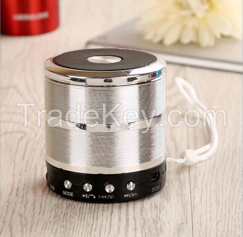 HIFI Stereo portable mini bluetooth wireless speaker ws 887 USB TF mini speaker 