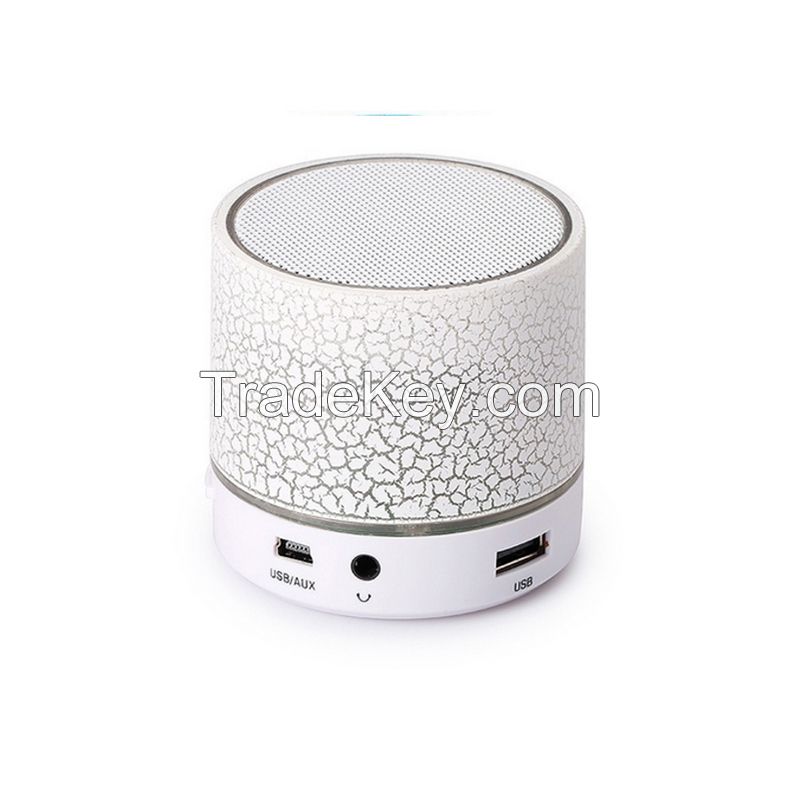 portable mini mobile speaker bluetooth  with colorfull LED TF card