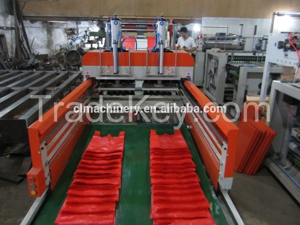 CL-C700F Full Auto Four-lines plastic T-shirt bag machine