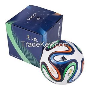 NEW ADIDAS BRAZIL WORLD CUP BRAZUCA FINAL OFFICIAL MATCH BALL 2014 Size 5  G84000