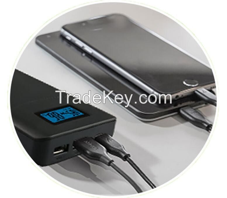 Hot selling dual usb power bank 15600mah quick charge type c power bank for macbook