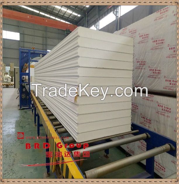 factory price pu polyurethane sandwich panel  for cold storage
