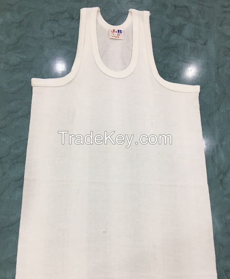 White and Dyed Vest 
