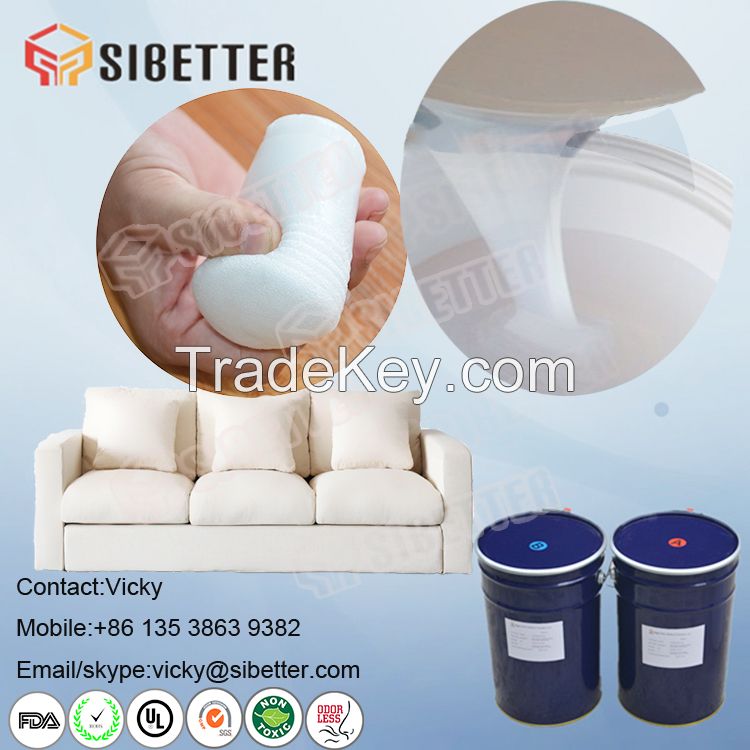 Skin Safe Liquid Foaming Silicone Rubber for Filling Sofa