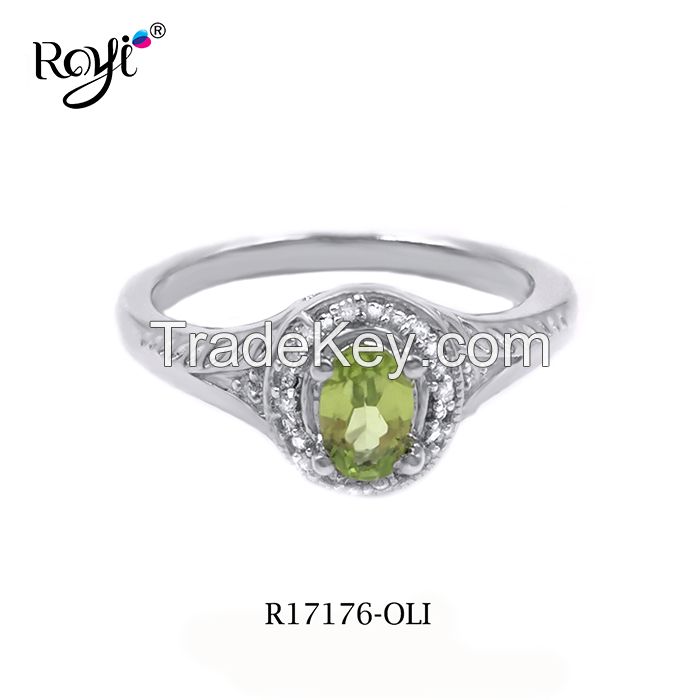 Fashion Gemstone Jewelry 925 Sterling Silver Ring