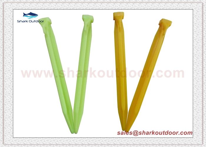 Plastic tent peg stake for outdoor camping tent