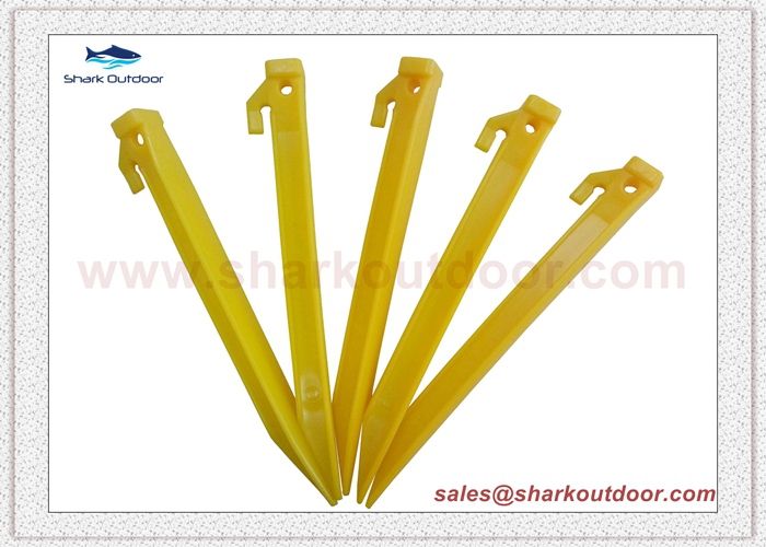 Plastic tent peg stake for outdoor camping tent