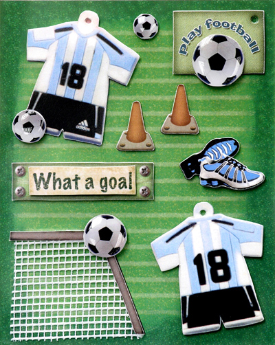 3D stickers-football