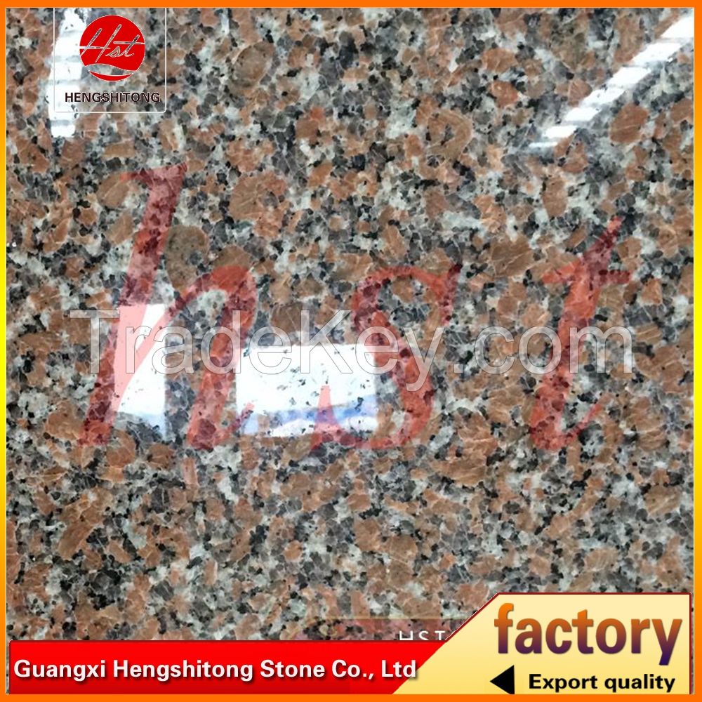 light red granite tiles for exterior wall cladding