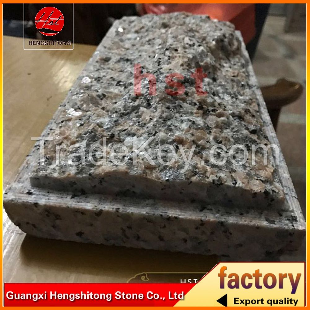 maple red granite tiles with mushroom surface for exterior wall cladding