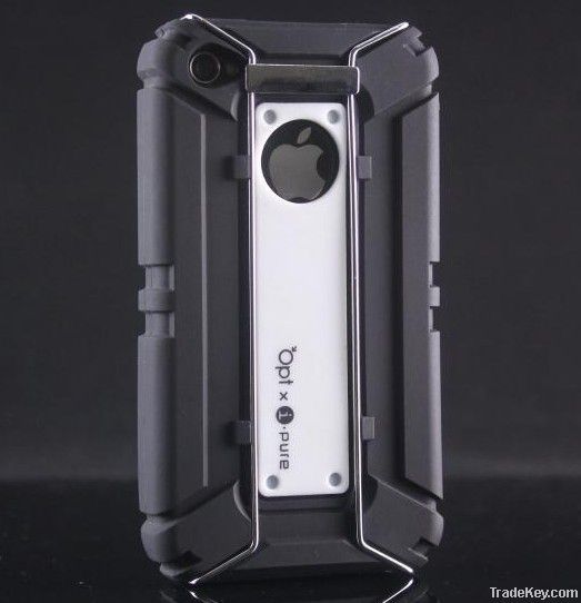 For iPhone 4G silicon case shatter-resistant cover case for outdoor ex