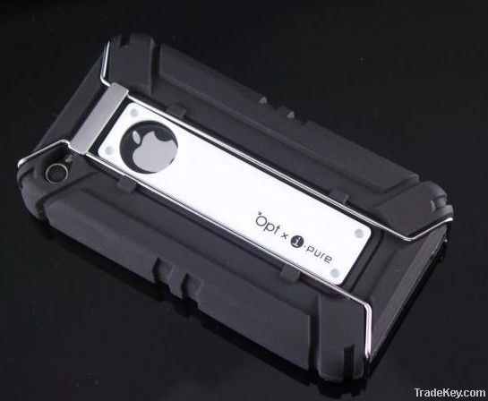 For iPhone 4G silicon case shatter-resistant cover case for outdoor ex