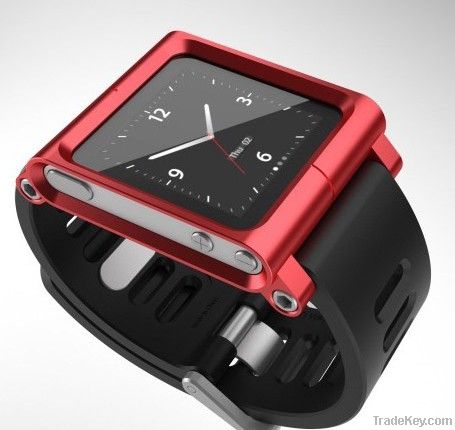 Smart metal case watch band case for iPod Nano 6